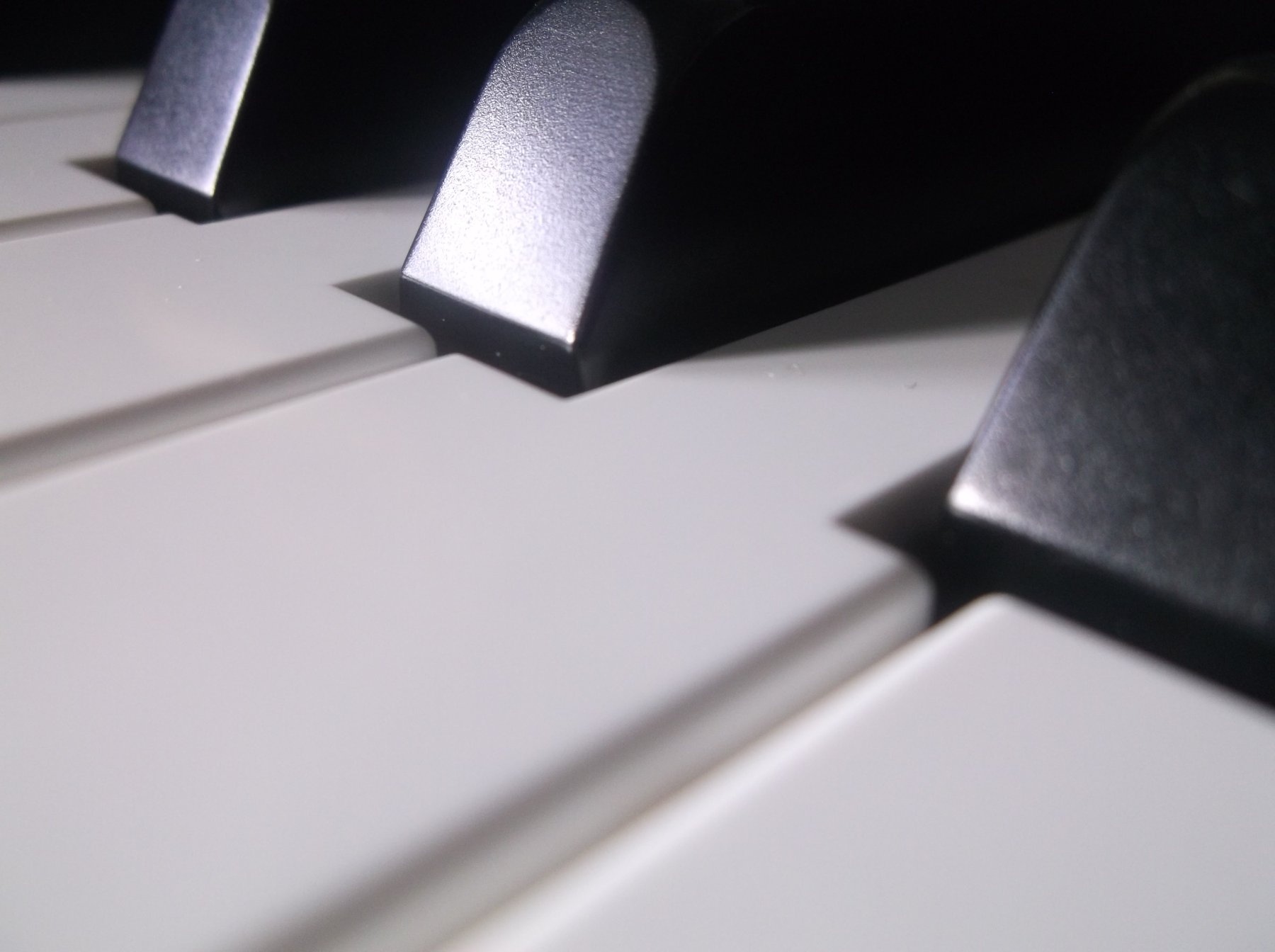 Detalle de las teclas de un piano